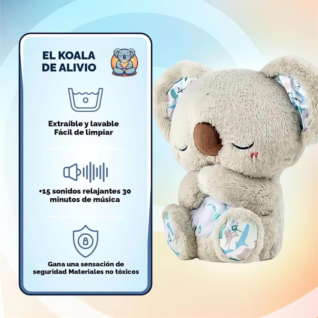 Peluche koala que respira